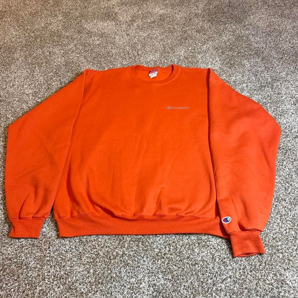 Champion Men's Orange Sweatshirt XL